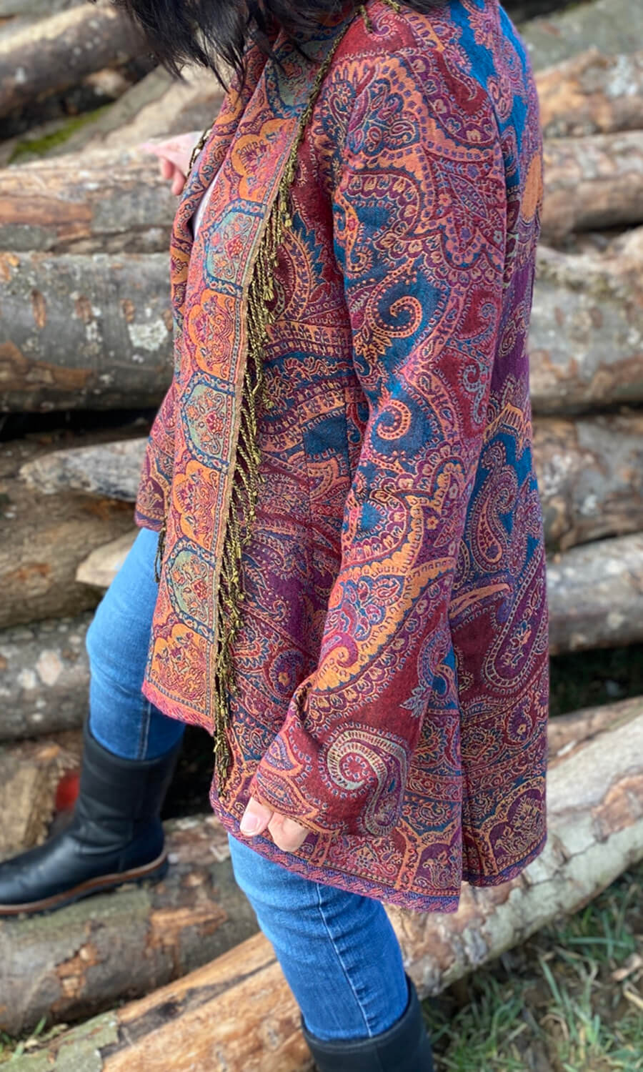  Damenjacke aus Merinowolle 