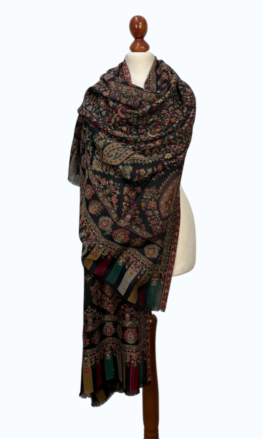 Mohini - großer Schal aus feiner Wolle und Lyocell