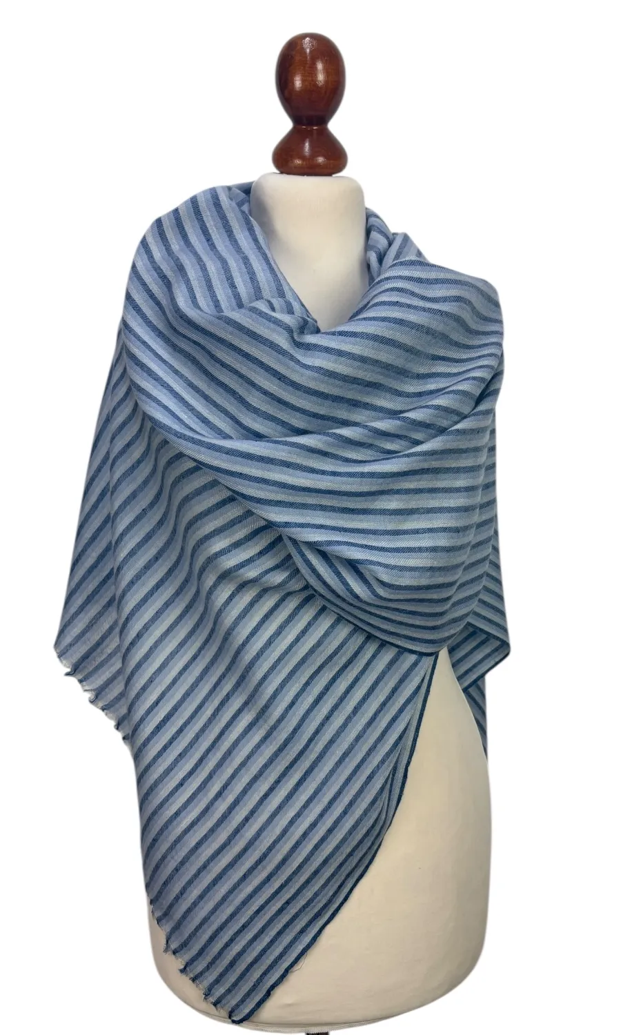 Handgewebter großer Schal aus Pashminawolle - Mohini