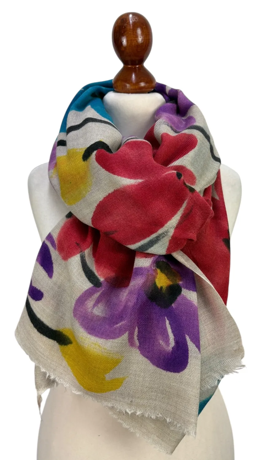 Mohini - wunderschönes Plaid aus Merinowolle 