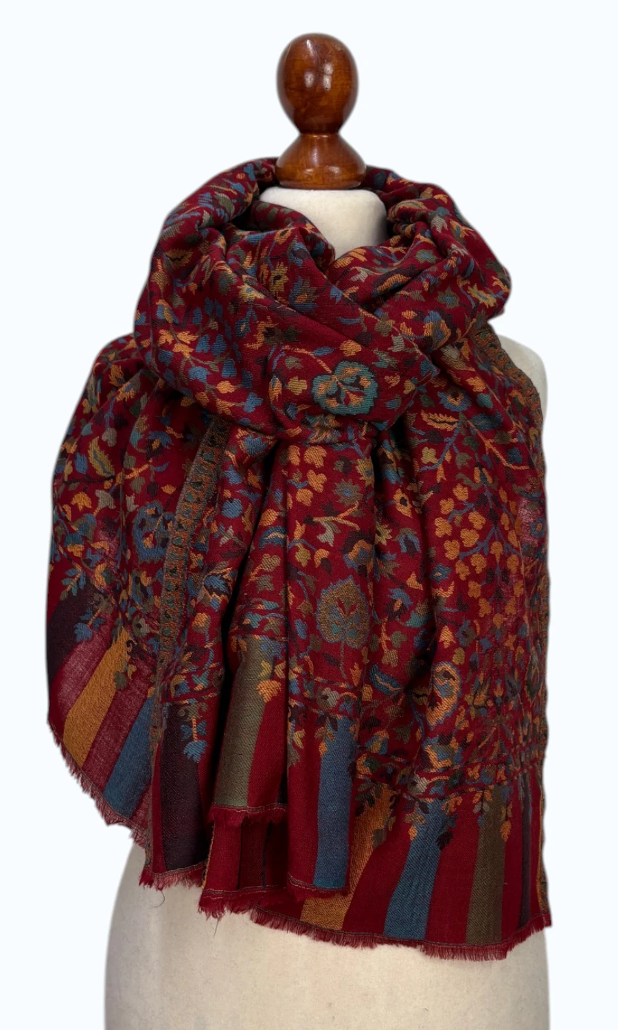 Mohini - großer Schal aus feiner Wolle und Lyocell